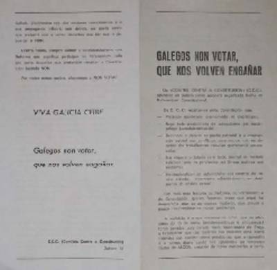 �Galegos non votar, que nos volven enga�ar�