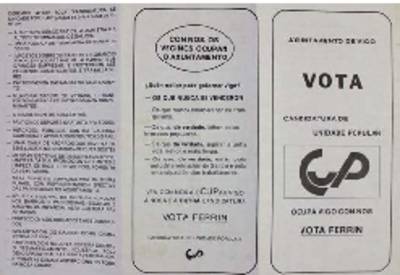 �Axuntamento de Vigo. Vota Candidatura de Unidade Popular. Ocupa Vigo con n�s. Vota Ferr�n�