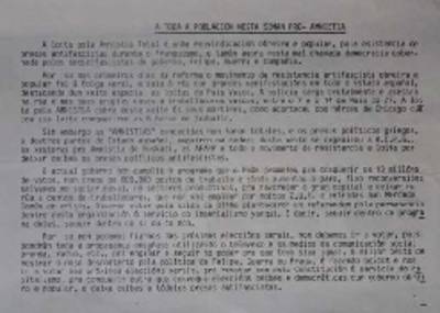 �A todo a poblacion nesta seman pro-amnistia�