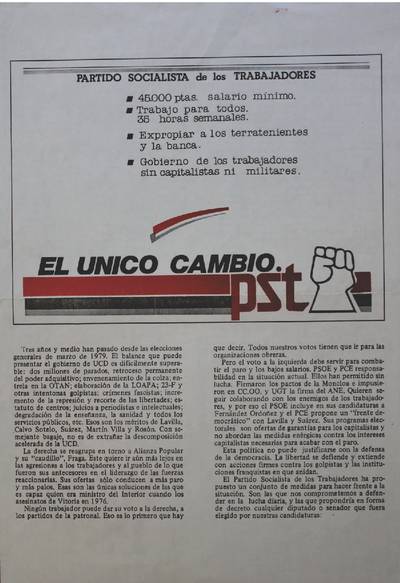 �El unico cambio. PST�