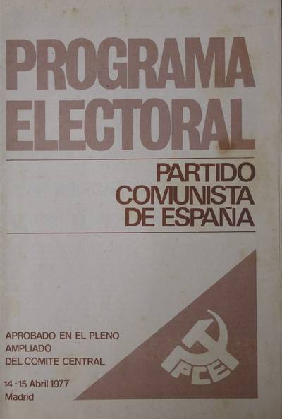 �Programa electoral. Partido Comunista de Espa�a�