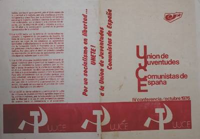 �Por un socialismo en libertad... Unete! a la Union de Juventudes Comunistas de Espa�a�