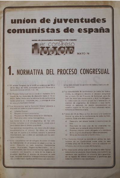 �1� congreso UJCE�