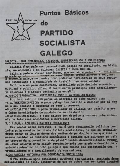 �Puntos b�sicos do Partido Socialista Galego�