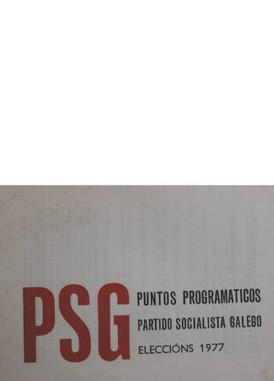 �Puntos program�ticos Partido Socialista Galego�