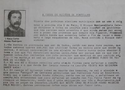 �A todos os veci�os de Pontellas�
