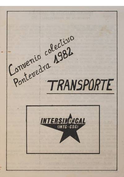 �Convenio colectivo Pontevedra 1982�