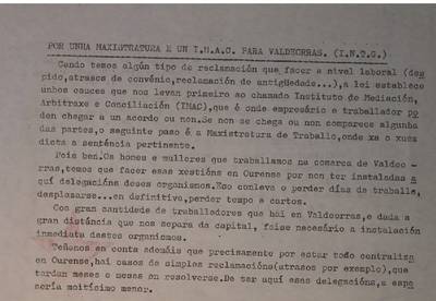 �Por unha maxistratura e un IMAC para Valdeorras�