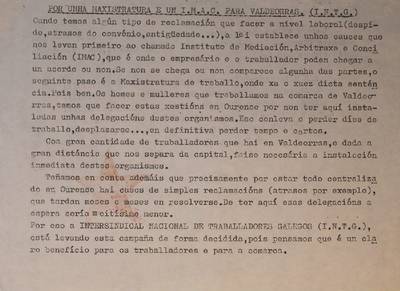 �Por unha maxistratura e un IMAC para Valdeorras�