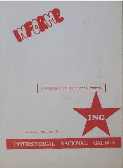 Informe sobre o convenio de industria t�xtil