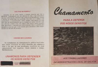 �Chamamento para a defensa dos nosos dereitos�