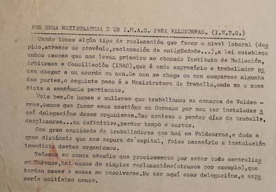 �Por una maxistratura e un IMAC para Valdeorras�