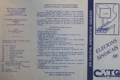 �Eleccions sindicais 86 CXTG�