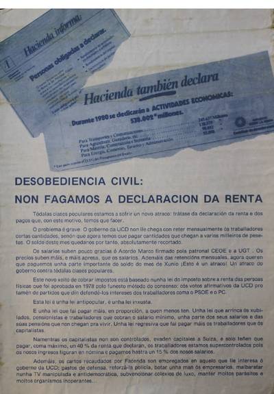 �Desobediencia civil: non fagamos a declaracion da renta�