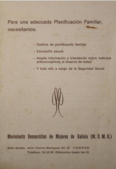 �Para una adecuada planificaci�n familiar necesitamos...�