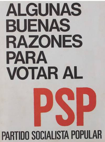 �Algunas buenas razones para votal al PSP�
