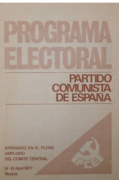 �Programa electoral Partido Comunista de Espa�a�