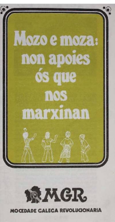 �Mozo e moza: non apoies �s que nos marxinan�