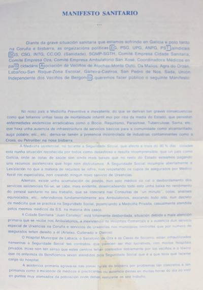 �Manifesto sanitario�