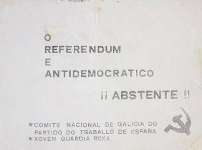 �O referendum e antidemocratico ��Abstente!!�