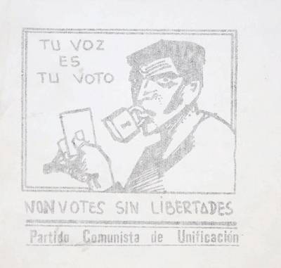 �Tu voz es tu voto. Non Votes sin libertades�