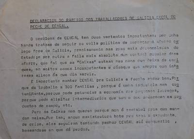 �Declaracion do PTG encol do peche de Cengal�