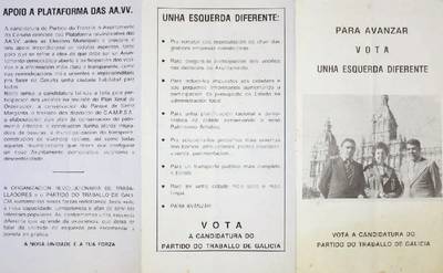 �Para avanzar vota unha esquerda diferente. Vota a candidatura do Partido do Traballo de Galicia�